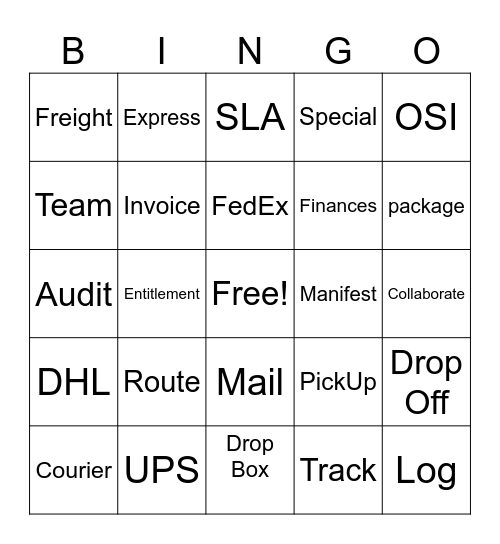 EMST Bingo Card