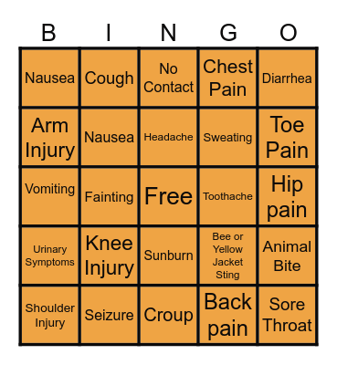 October Protocol Bingo Card