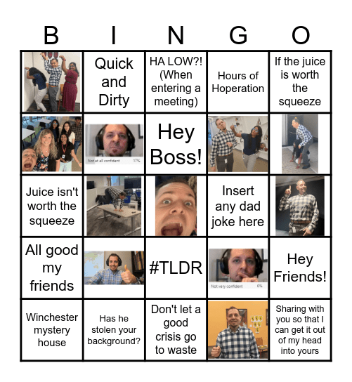 Banks Bingo Card