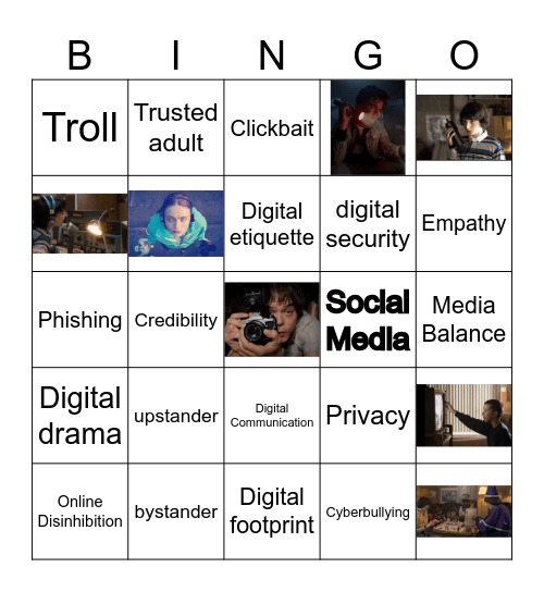 Digital Citizenship (So safe, it's spooky) Bingo Card