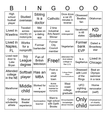 Jarrard & Davis Bingo Card