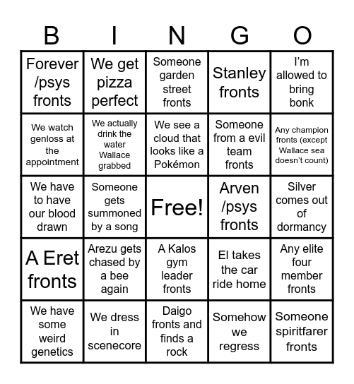 Bingo 4 Today Bingo Card