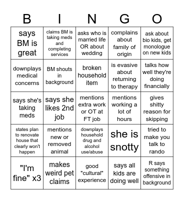 BINGO Card
