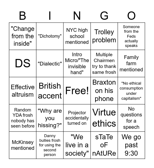 Bingo Card