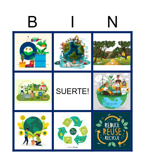EDUCACIÓN AMBIENTAL Bingo Card