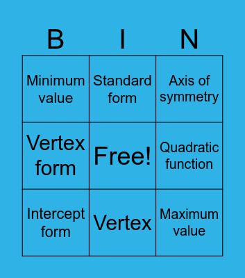 Vocab Unit 3 Bingo Card
