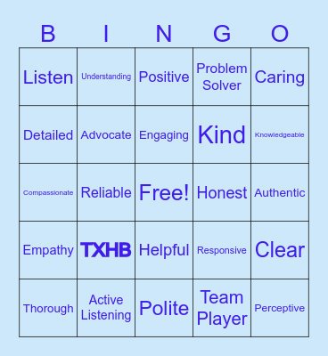 Customer Service Week 2023 Bingo Card