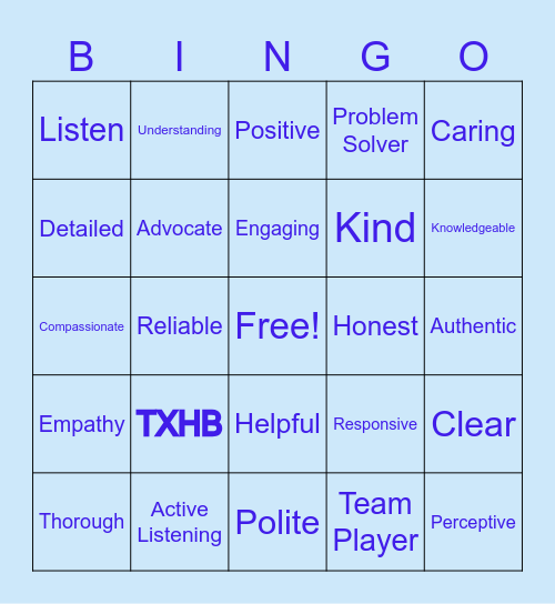 Customer Service Week 2023 Bingo Card