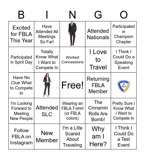 FBLA BINGO Card