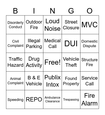 Halloween BINGO Card