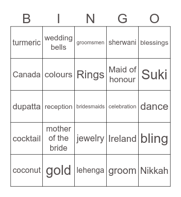 Ste Shaz Nalangu Bingo Card