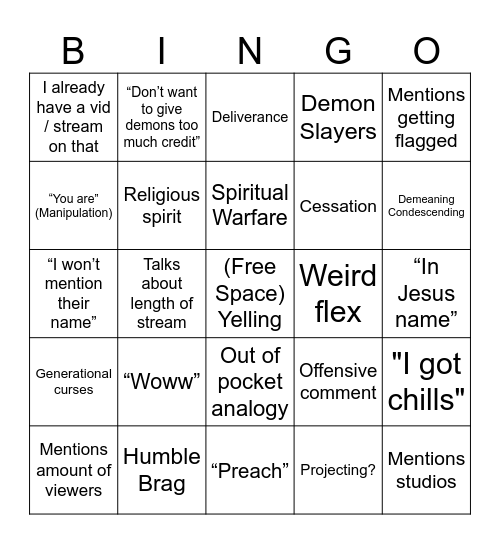 Isaiah Saldivar Bingo (v.3.0) Bingo Card