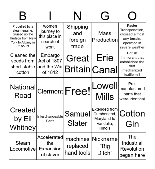 Bingo Card