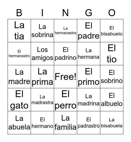 Bingo Card