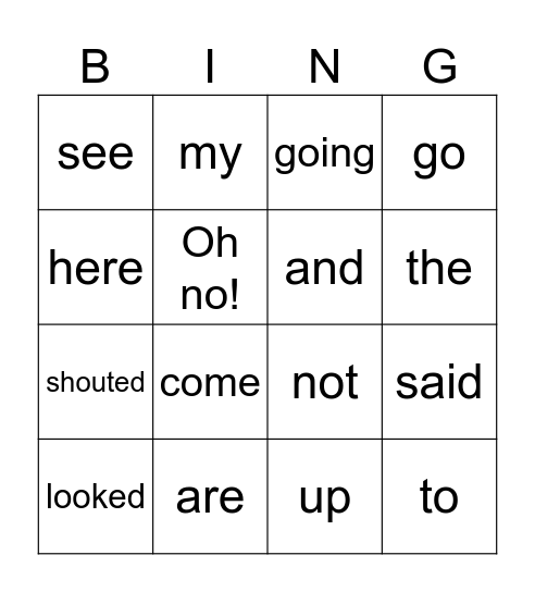 PM Level 4 Bingo Card