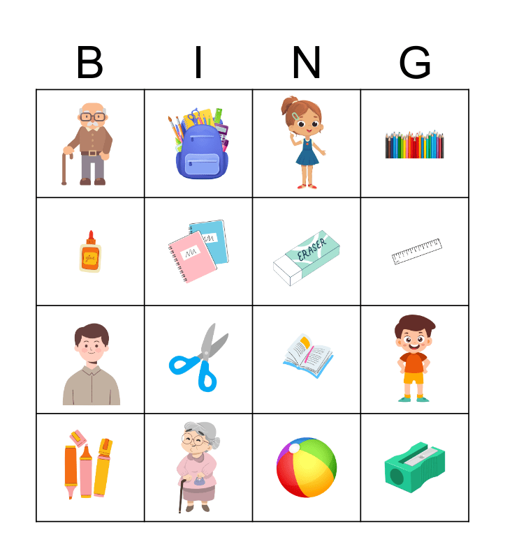 Nüüd ma oskan Bingo Card