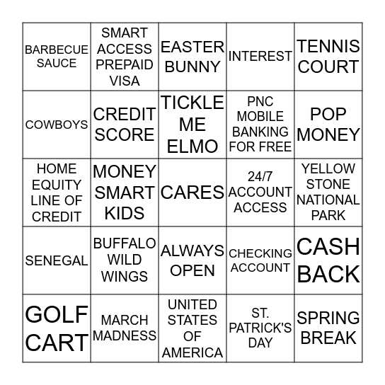 CUSTOMER CONNECTION Bingo Card