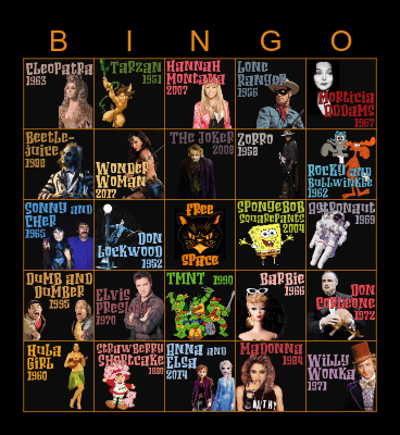 Halloween 2023 Bingo Card