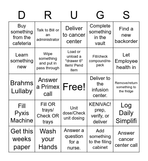 Happy Pharmacy Week! Bingo Card