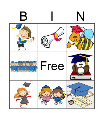 Graduation Bingo Card