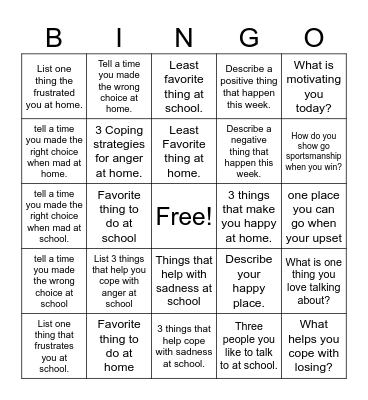 Bingo Card