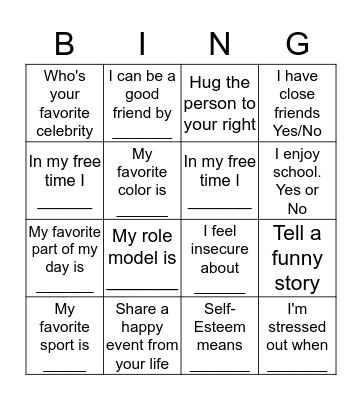 You, Me and BINGO Card