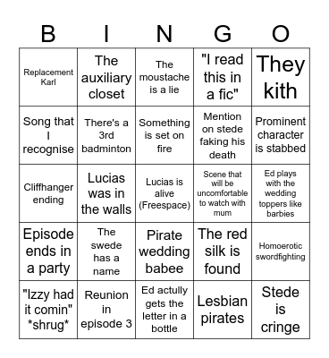 Ofmd bingo Card