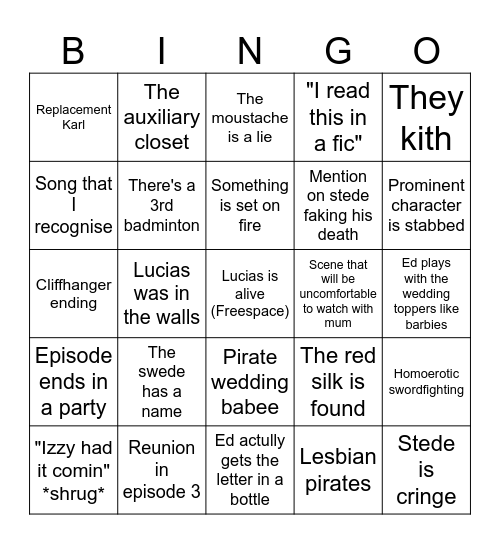 Ofmd bingo Card