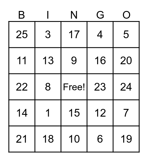 Exaggeration Bingo! Bingo Card