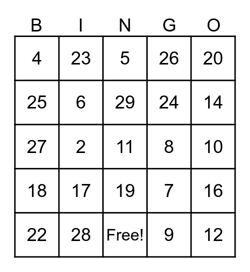 HARVEST FESTIVAL - 2023 Bingo Card