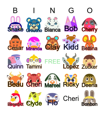 LUXIE VILLAGER HUNT 2023 Bingo Card