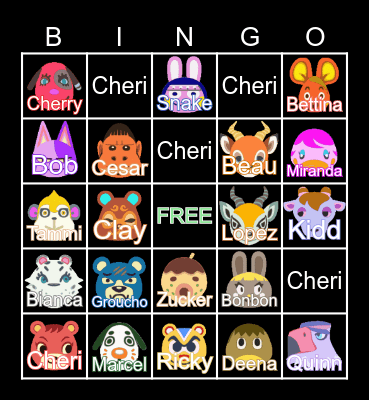 LUXIE VILLAGER HUNT 2023 Bingo Card