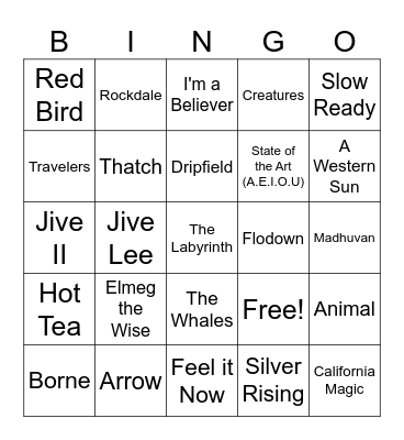 Final Fall Bingo Card