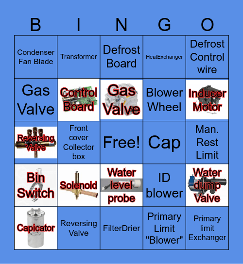 HVAC Bingo Card