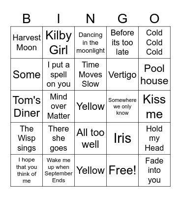 is this fall? Bingo Card