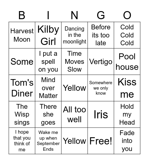 is this fall? Bingo Card