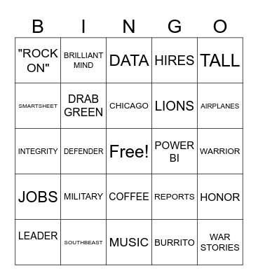 CONGRATS CHRIS! Bingo Card