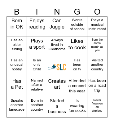 SLC Icebreaker Bingo! Bingo Card