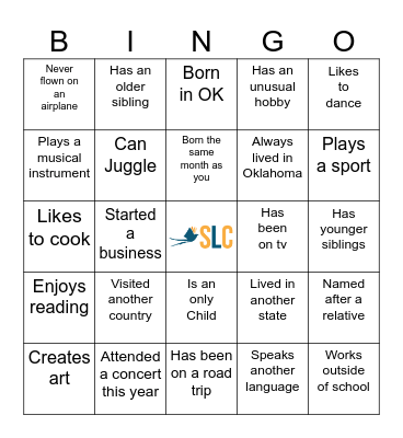 SLC Icebreaker Bingo! Bingo Card