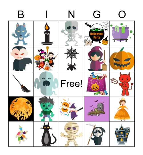 Halloween Bingo Card