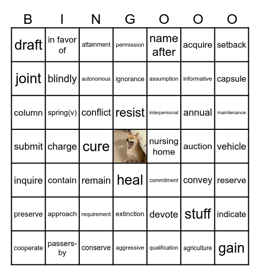 bingo (一遍过P1-9) Bingo Card