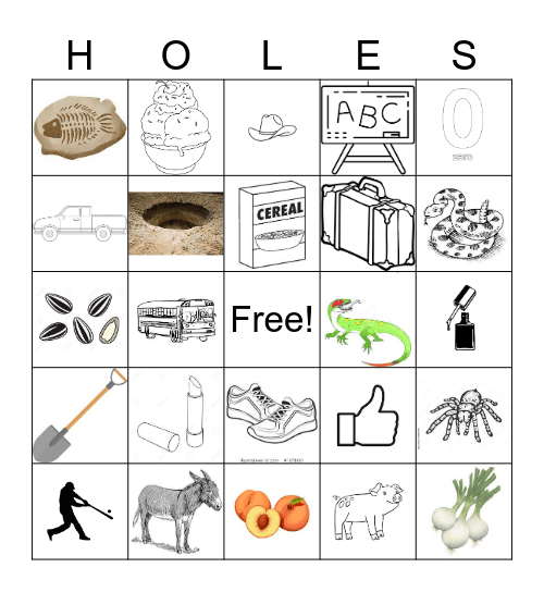 Holes Bingo Card Bingo Card