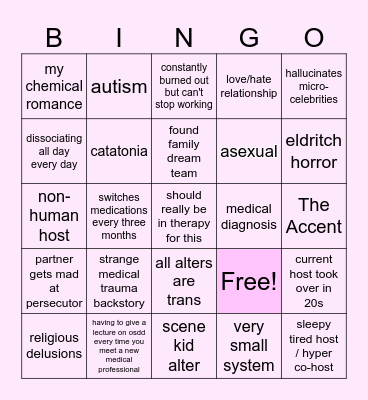 🦑 BINGO Card