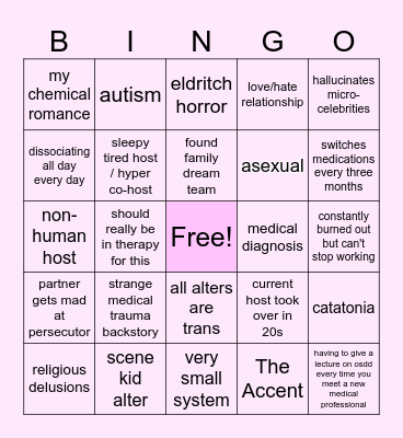 🦑 BINGO Card