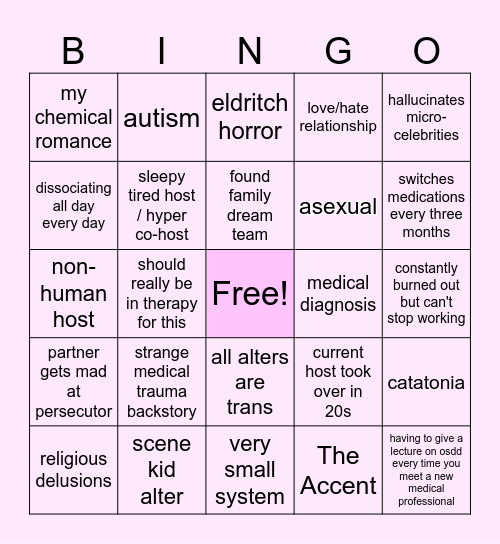 🦑 BINGO Card