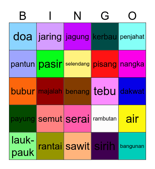 GOBI JOBI Bingo Card