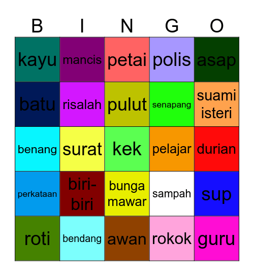 GOBI JOBI Bingo Card