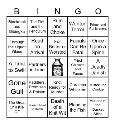 Cozy Mystery Titles Bingo Card