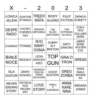 WHITE PARTY BINGO Card