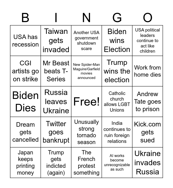 2024 Bingo Bingo Card   2024 Bingo 